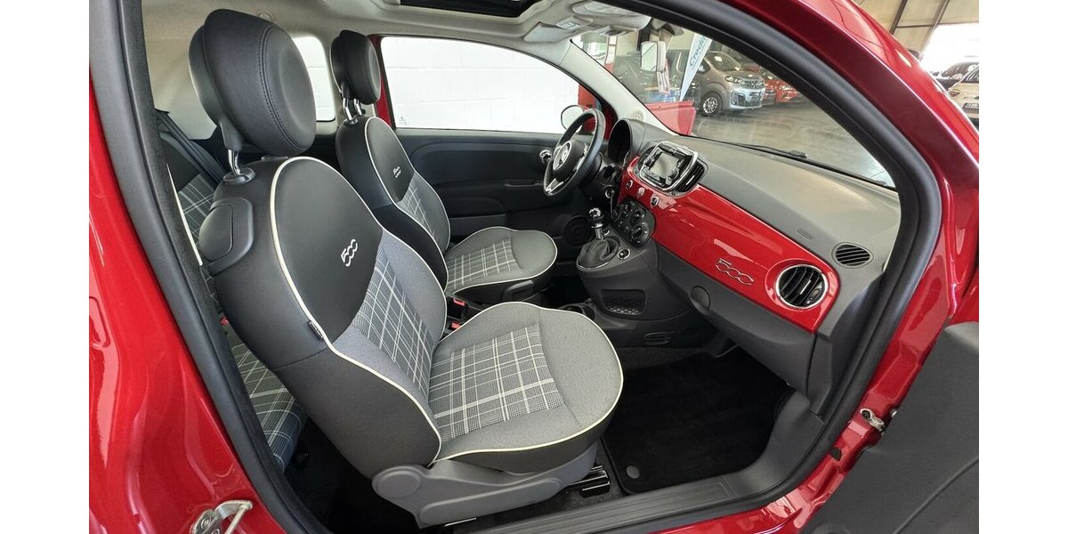 Fiat 500 0.9 TwinAir Lounge Schiebedach Klima PDC 50.900 km 10.420 &euro; Lich 35423