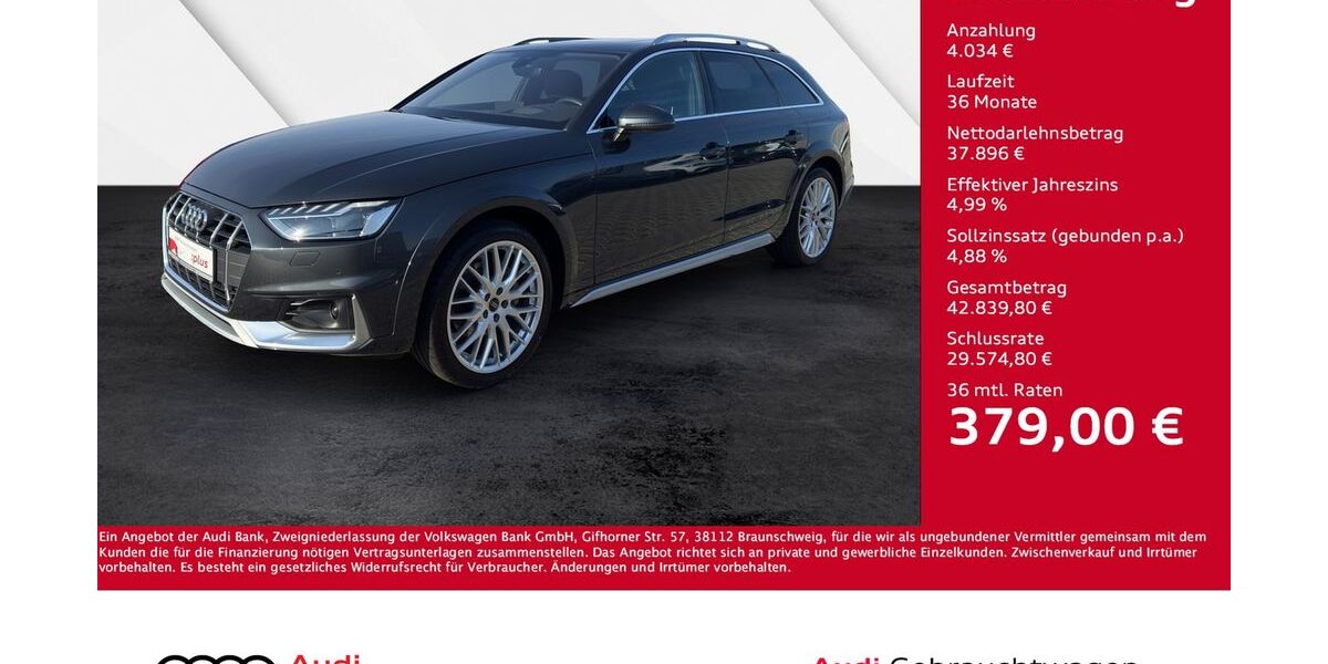 Audi A4 Allroad 39.650 km 40.930 &euro; Giessen 35394