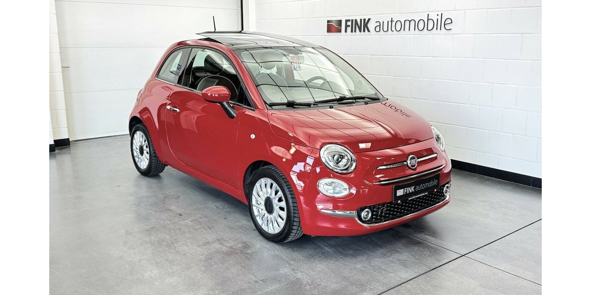 Fiat 500 0.9 TwinAir Lounge Schiebedach Klima PDC 50.900 km 10.420 &euro; Lich 35423