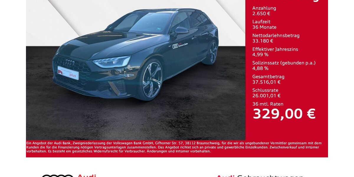 Audi A4 38.000 km 35.830 &euro; Giessen 35394