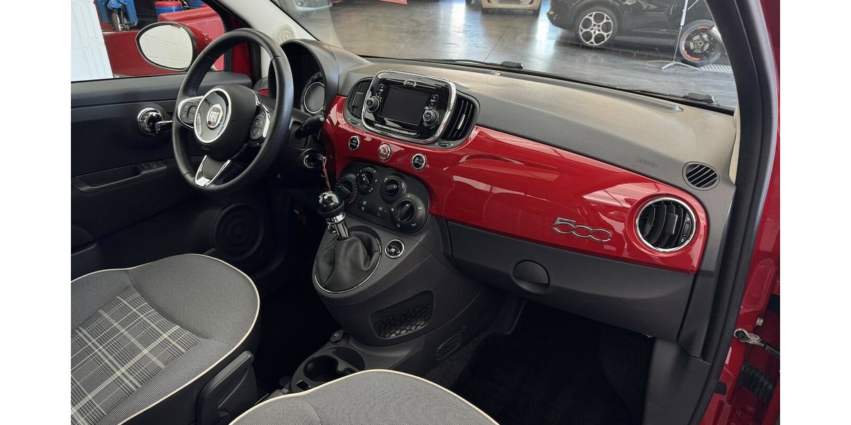 Fiat 500 0.9 TwinAir Lounge Schiebedach Klima PDC 50.900 km 10.420 &euro; Lich 35423