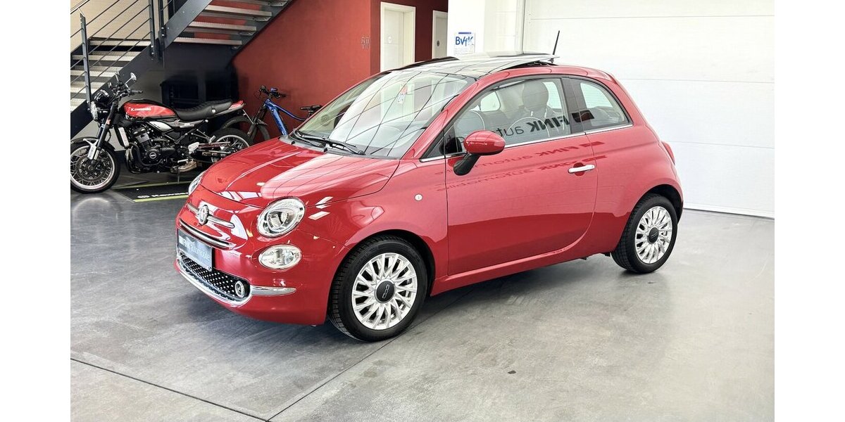 Fiat 500 0.9 TwinAir Lounge Schiebedach Klima PDC 50.900 km 10.420 &euro; Lich 35423