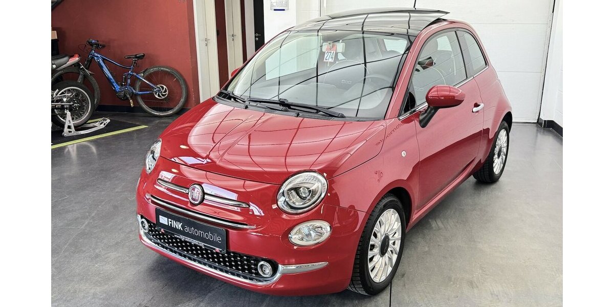 Fiat 500 0.9 TwinAir Lounge Schiebedach Klima PDC 50.900 km 10.420 &euro; Lich 35423